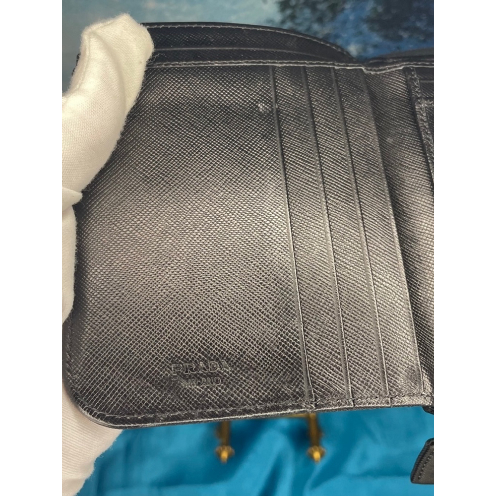 Prada Black Wallet Leather and Nylon VGUC - Picture 14 of 15